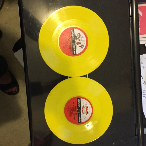 Set of 4 vintage golden records - Picture 4 of 7